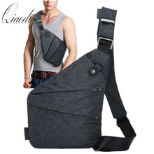 Load image into Gallery viewer, Brand Men Travel Business Fino Bag Burglarproof Shoulder Bag Holster Anti Theft Security Strap Digital Storage Chest Bags CE3122 - thisusefultips