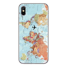 Load image into Gallery viewer, World Map Travel Just Go Soft Clear Phone Case Cover Coque Fundas For iPhone  XS MAX 5 6 6Plus 7 7Plus 8 8Plus X Fundas Cover - thisusefultips