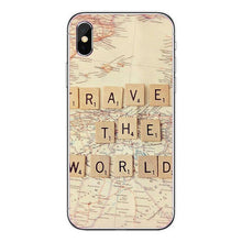 Load image into Gallery viewer, World Map Travel Just Go Soft Clear Phone Case Cover Coque Fundas For iPhone  XS MAX 5 6 6Plus 7 7Plus 8 8Plus X Fundas Cover - thisusefultips