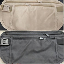 Load image into Gallery viewer, Resistant Nylon plus Travel Pouch Marsupio in vita Hidden Passport Money Waist Belt Bag Slim Secret Security Hidden Wallet - thisusefultips