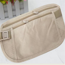 Load image into Gallery viewer, Resistant Nylon plus Travel Pouch Marsupio in vita Hidden Passport Money Waist Belt Bag Slim Secret Security Hidden Wallet - thisusefultips