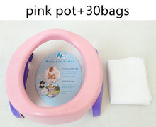 Load image into Gallery viewer, Portable Baby Outdoor Travel Pots Boy Girl Foldaway Toilet Basin Potty Car Travel Baby Folding Potty Kids Training Toilet Seat - thisusefultips