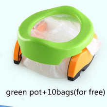 Load image into Gallery viewer, Portable Baby Outdoor Travel Pots Boy Girl Foldaway Toilet Basin Potty Car Travel Baby Folding Potty Kids Training Toilet Seat - thisusefultips