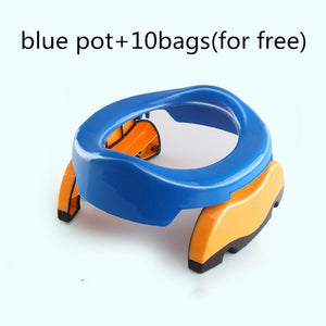 Portable Baby Outdoor Travel Pots Boy Girl Foldaway Toilet Basin Potty Car Travel Baby Folding Potty Kids Training Toilet Seat - thisusefultips