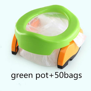 Portable Baby Outdoor Travel Pots Boy Girl Foldaway Toilet Basin Potty Car Travel Baby Folding Potty Kids Training Toilet Seat - thisusefultips