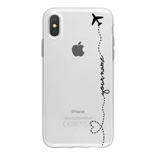 Load image into Gallery viewer, World Map Travel Plans Clear Soft Phone Case For iPhone For iPhone X XS Max 7 8 6 Plus XR Cases DIY Custom Name Line Phone Cover - thisusefultips