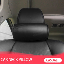 Load image into Gallery viewer, 1 Pcs Car Styling Seat Neck Pillow Protection PU Auto Headrest Support Rest Travelling Car Comfortable Headrest Neck Pillow - thisusefultips