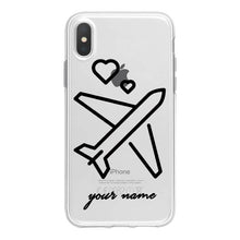 Load image into Gallery viewer, World Map Travel Plans Clear Soft Phone Case For iPhone For iPhone X XS Max 7 8 6 Plus XR Cases DIY Custom Name Line Phone Cover - thisusefultips