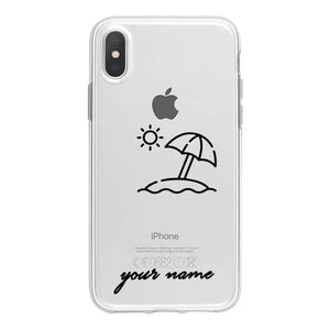 World Map Travel Plans Clear Soft Phone Case For iPhone For iPhone X XS Max 7 8 6 Plus XR Cases DIY Custom Name Line Phone Cover - thisusefultips