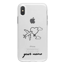 Load image into Gallery viewer, World Map Travel Plans Clear Soft Phone Case For iPhone For iPhone X XS Max 7 8 6 Plus XR Cases DIY Custom Name Line Phone Cover - thisusefultips