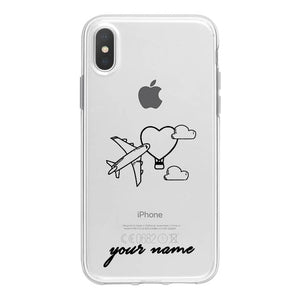 World Map Travel Plans Clear Soft Phone Case For iPhone For iPhone X XS Max 7 8 6 Plus XR Cases DIY Custom Name Line Phone Cover - thisusefultips