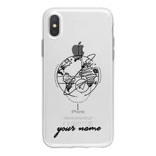 Load image into Gallery viewer, World Map Travel Plans Clear Soft Phone Case For iPhone For iPhone X XS Max 7 8 6 Plus XR Cases DIY Custom Name Line Phone Cover - thisusefultips