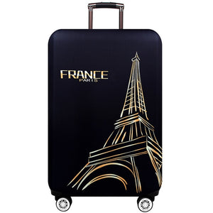 New York Paris Thicken Luggage Protective Cover 18-32inch Trolley Baggage Travel Bag Covers Elastic Protection Suitcase Case 271 - thisusefultips