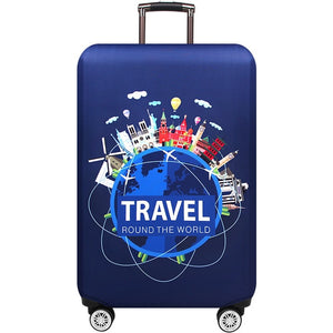 New York Paris Thicken Luggage Protective Cover 18-32inch Trolley Baggage Travel Bag Covers Elastic Protection Suitcase Case 271 - thisusefultips