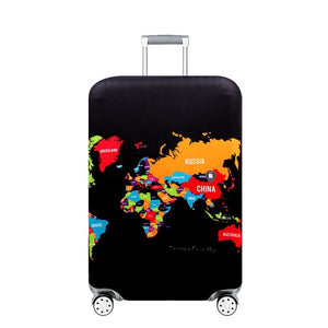 New York Paris Thicken Luggage Protective Cover 18-32inch Trolley Baggage Travel Bag Covers Elastic Protection Suitcase Case 271 - thisusefultips