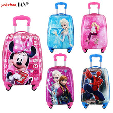 Load image into Gallery viewer, Kids Suitcase Children Travel Trolley Suitcase wheeled suitcase for kids Rolling luggage suitcase Child Travel Luggage bags case - thisusefultips