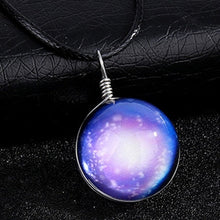 Load image into Gallery viewer, GENBOLI Starry Sky Glass Ball Pendant Necklace Personalized Luminous Women Jewelry Casual For Party Travel - thisusefultips