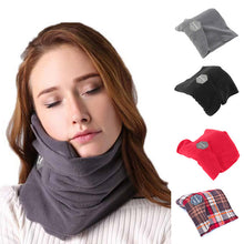 Load image into Gallery viewer, Travel Pillow Airplane Neck Scarf Pillow No Inflatable Comfortable Pillows Portable Home Office Head Rest Sleep Massage Pillows - thisusefultips