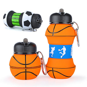 Folding Water Bottle Leakproof Portable Sports Plastic Kettle Travel Hiking Office School Healthy Material Kids Water Bottle - thisusefultips