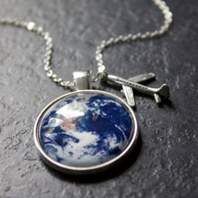 Load image into Gallery viewer, Hot Sale Time Gem Necklace Sliver Alloy Plane Glass Pendant Necklace Classic Handmade Jewelry for Men Women Friend Travel Gifts - thisusefultips