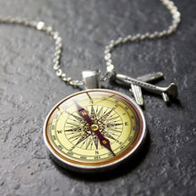 Load image into Gallery viewer, Hot Sale Time Gem Necklace Sliver Alloy Plane Glass Pendant Necklace Classic Handmade Jewelry for Men Women Friend Travel Gifts - thisusefultips