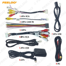 Load image into Gallery viewer, FEELDO Car Head Unit Stereo Wire Harness Kits Compatible For XY AUTO Android Solution Interface RCA USB Audio and video cable - thisusefultips