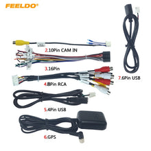 Load image into Gallery viewer, FEELDO Car Head Unit Stereo Wire Harness Kits Compatible For XY AUTO Android Solution Interface RCA USB Audio and video cable - thisusefultips