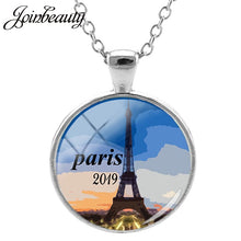 Load image into Gallery viewer, JOINBEAUTY Paris Eiffel Tower Travel Necklace Paris 2019 Art Picture Glass Dome Cities Tourist Souvenir Statement Necklace PR58 - thisusefultips