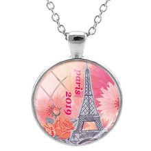 Load image into Gallery viewer, JOINBEAUTY Paris Eiffel Tower Travel Necklace Paris 2019 Art Picture Glass Dome Cities Tourist Souvenir Statement Necklace PR58 - thisusefultips