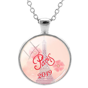 JOINBEAUTY Paris Eiffel Tower Travel Necklace Paris 2019 Art Picture Glass Dome Cities Tourist Souvenir Statement Necklace PR58 - thisusefultips