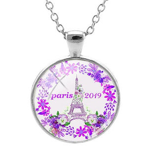 JOINBEAUTY Paris Eiffel Tower Travel Necklace Paris 2019 Art Picture Glass Dome Cities Tourist Souvenir Statement Necklace PR58 - thisusefultips