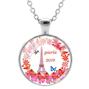 JOINBEAUTY Paris Eiffel Tower Travel Necklace Paris 2019 Art Picture Glass Dome Cities Tourist Souvenir Statement Necklace PR58 - thisusefultips