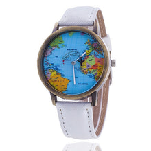 Load image into Gallery viewer, Fashion Global Travel By Plane Map Denim Fabric Band Watch Casual Women Wristwatches Quartz Watch  Relogio Feminino Gift - thisusefultips