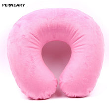 Load image into Gallery viewer, U Shaped Inflated Comfort Home Travel Car Neck Pillow Cushion Sleep Support Pain Relief Soft Travel Accessories - thisusefultips