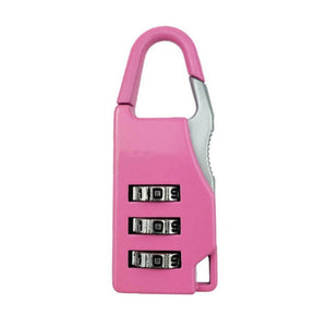 3 Mini Dial Digit Number Code Password Combination Padlock Security Travel Safe Lock for Padlock Luggage Lock of Gym - thisusefultips