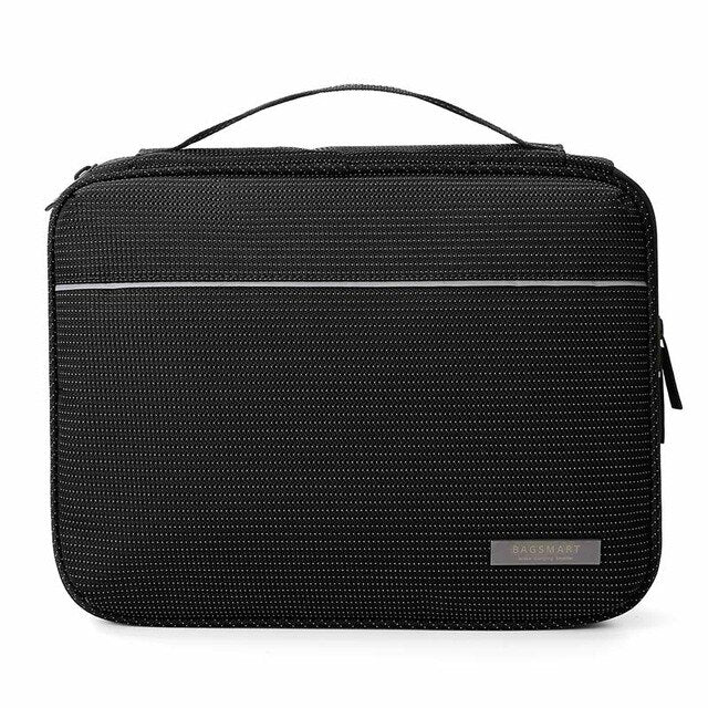 BAGSMART Double Layer Travel Electronics Cases Cable Organizer Travel Electronic Accessories Bags Charger Wire Organizer Bags - thisusefultips