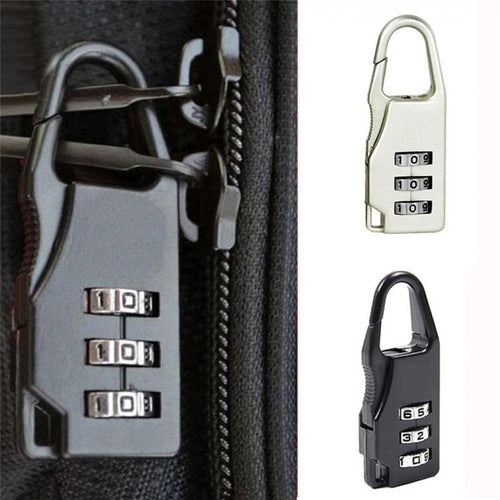 High Quality Small Chic Padlock Practical Suitcase Luggage Security Password Lock 3 Digit Combination Travel Accessories - thisusefultips