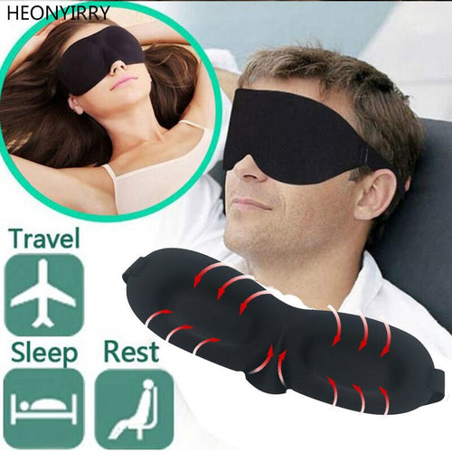 Travel Sleeping Eye Mask 3D Memory Foam Padded Shade Cover Sleeping Blindfold for Office Sleep Mask Face Eye Care Tool Eye Patch - thisusefultips