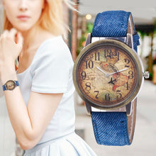 Load image into Gallery viewer, New Fashion Quartz Watch Men Unisex Map Airplane Travel Around The World Women Leather Dress Wrist Watches Relogio Feminino 328 - thisusefultips