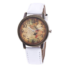 Load image into Gallery viewer, New Fashion Quartz Watch Men Unisex Map Airplane Travel Around The World Women Leather Dress Wrist Watches Relogio Feminino 328 - thisusefultips