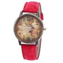 Load image into Gallery viewer, New Fashion Quartz Watch Men Unisex Map Airplane Travel Around The World Women Leather Dress Wrist Watches Relogio Feminino 328 - thisusefultips