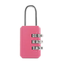 Load image into Gallery viewer, Heart Password Lock Wire Rope Resettable Combination Three Bit Digital Lock Padlock Travel Bags Security Lock Girl Like - thisusefultips
