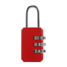 Load image into Gallery viewer, Heart Password Lock Wire Rope Resettable Combination Three Bit Digital Lock Padlock Travel Bags Security Lock Girl Like - thisusefultips