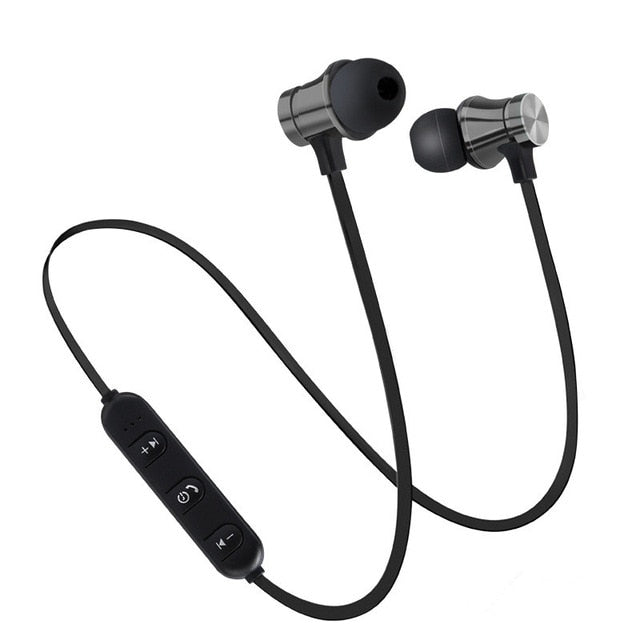 Magnetic Wireless Bluetooth Earphone Stereo Sports Waterproof Earbuds Wireless in-ear Headset with Mic For IPhone 7 Samsung - thisusefultips